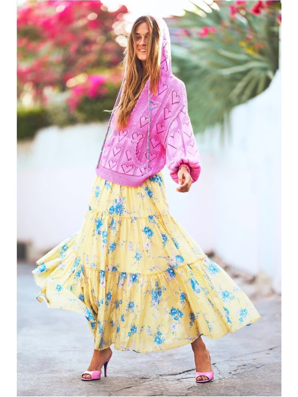LOVESHACKFANCY Sunshower Garden Skirt